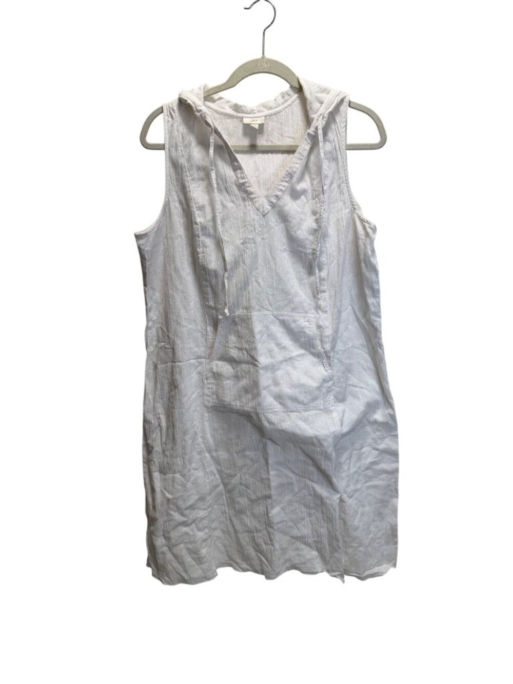 J. Jill White Sleeveless Hooded Dress or Coverup